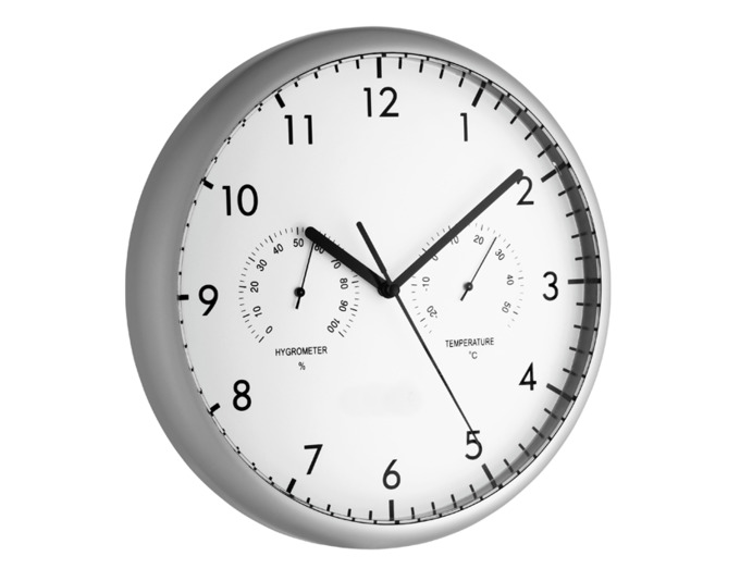 Wanduhr silber ø26cm