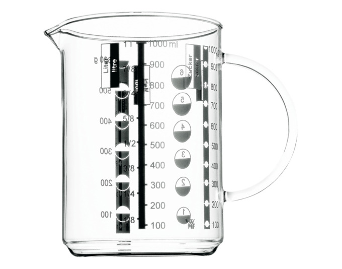 Messbecher Glas 1.0 Liter, WMF<br> Grösse: 1.0 l