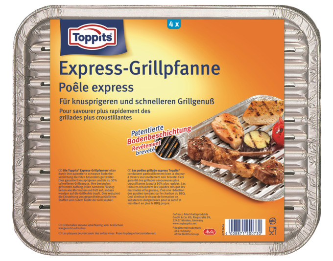 Express-Grillpfanne Alu 4Stück<br>