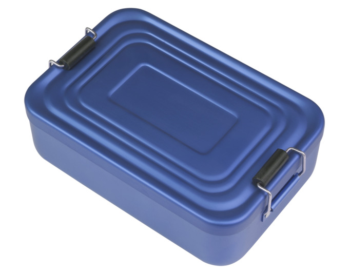 Lunchbox Alu S blau 18x12x5cm