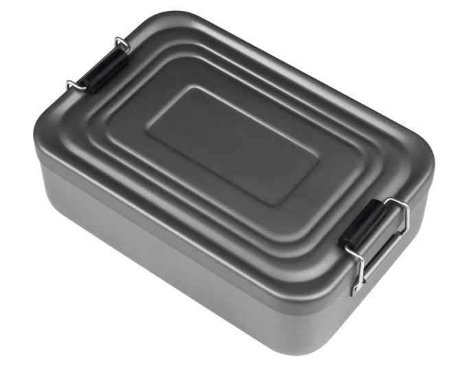 Lunchbox Alu S anthr.18x12x5cm