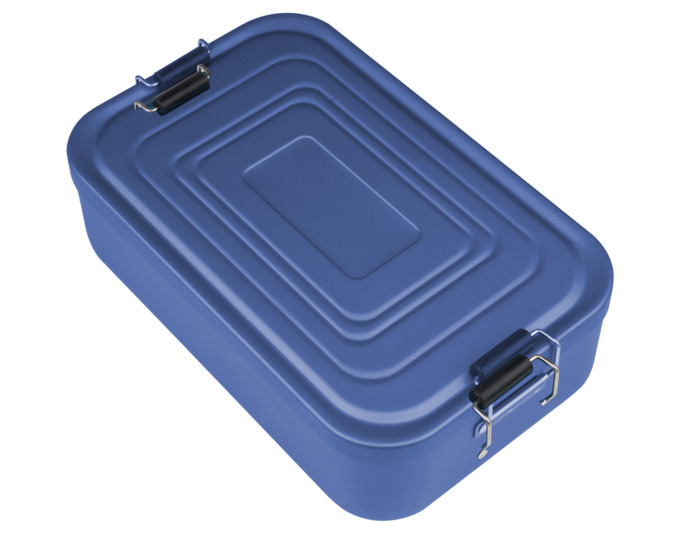 Lunchbox Alu L blau 23x15x7cm