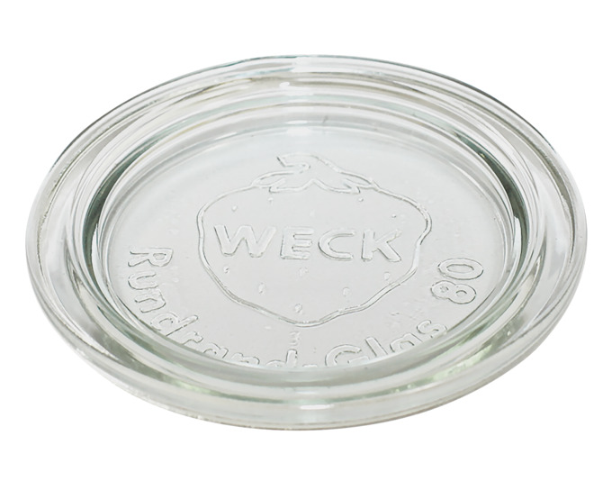 Weck Glasdeckel einzeln 8 cm<br> Durchmesser: 8 cm