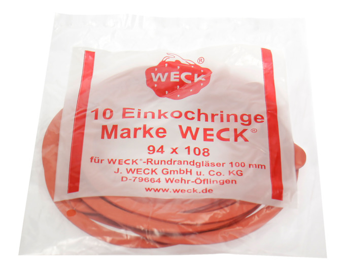 Weck Gummiringe 10Stück<br> Durchmesser: 10 cm