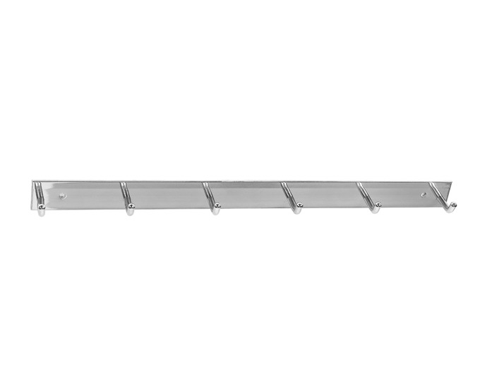 Handtuchleiste Aluminium 6 Haken<br> Länge: 27.5 cm