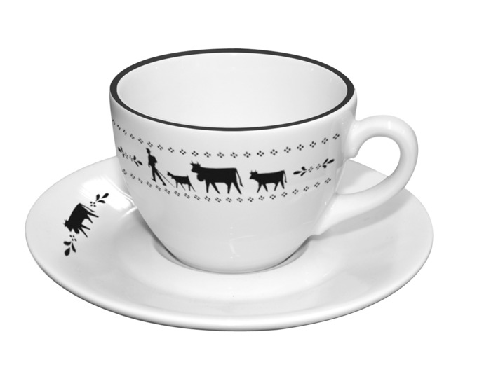 Kaffeetasse "Alpaufzug" <br>