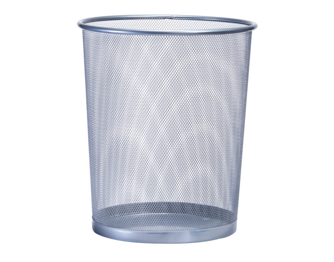 Papierkorb Mesh silber Ø 29cm<br> Grösse: 29.5cm x 35cm