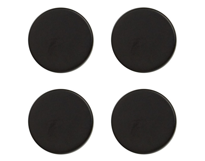 Magnet-Set 4-teilig schwarz Farbe: schwarz