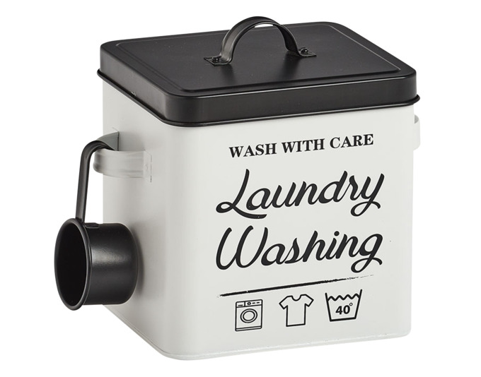 Waschpulver-Box Laundry Metall