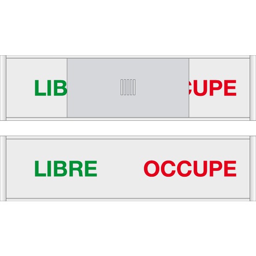 Schild Libre/Occupé, Alu