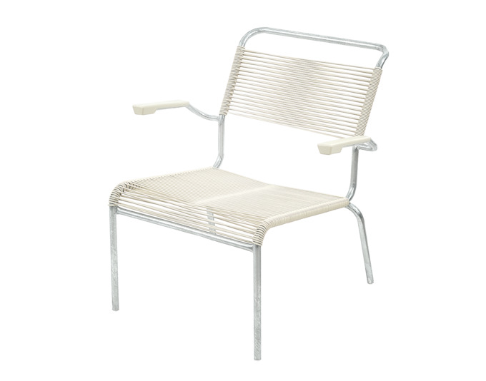 Lounger Säntis Spaghetti mit Armlehne<br> Farbe : pastellsand