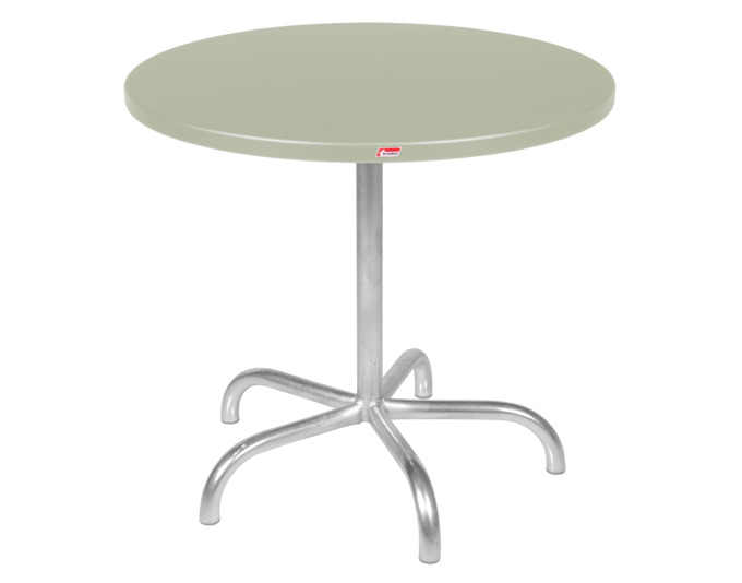 Tisch Säntis ø80cm Platte Farbe: Platte pastellgrün Gestell fvz