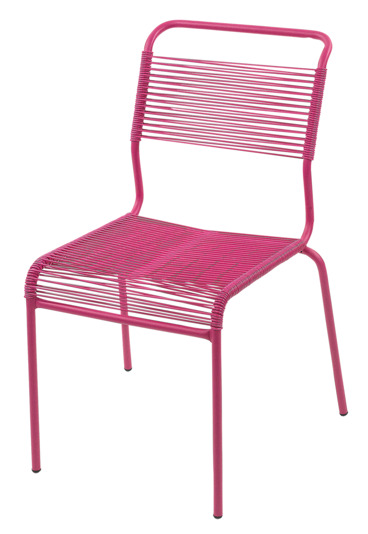 Sessel Spagh. o.Arm.pink/pink