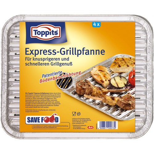 Express-Grillpfanne Alu 4Stück<br>