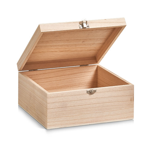 Box Holz mit Deckel<br>