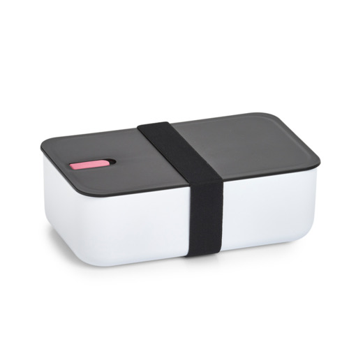 Lunchbox weiss/schwarz/pink