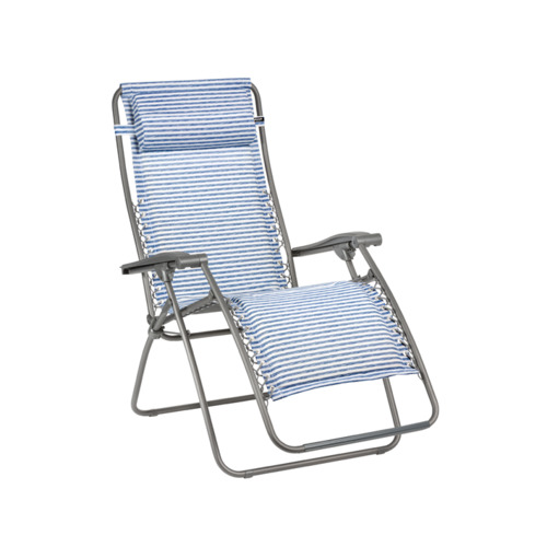 Relaxsessel RSX Clip Polycoton Marine<br> Farbe: blau / weiss