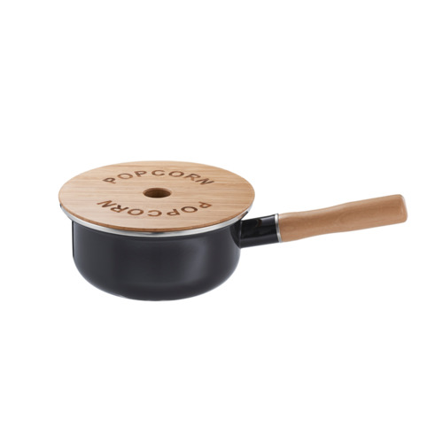 Popcornpfanne mit Holzdeckel