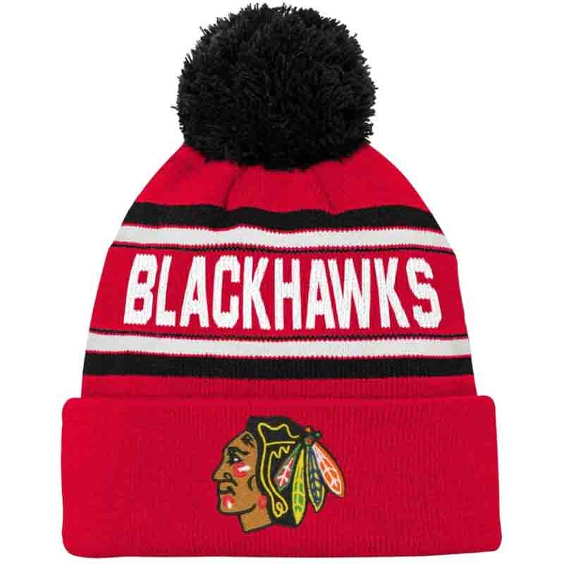 Chicago Blackhawks KINDER NHL Beanie Jacquard Wordmark<br>