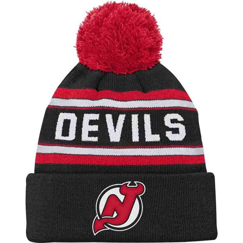 New Jersey Devils KINDER NHL Beanie Jacquard Wordmark<br>