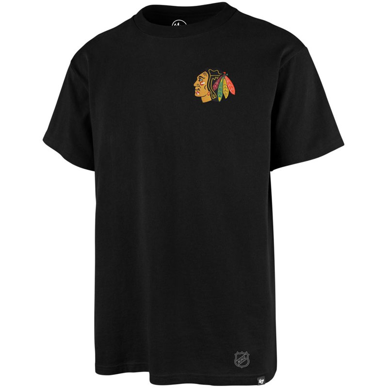 Chicago Blackhawks '47 LC Emb Southside Tee Jet Black<br>