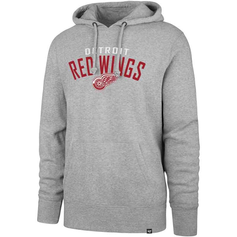 Detroit Red Wings Outrush '47 Headline Pullover Hood, Slate Grey<br>