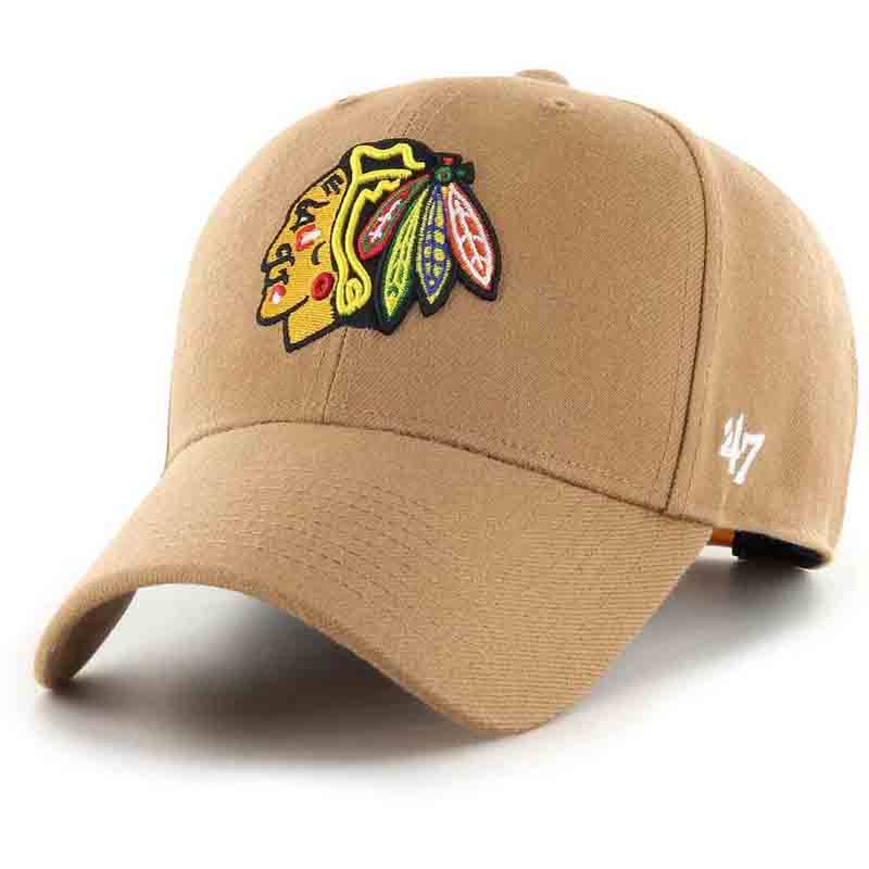 Chicago Blackhawks 47 Snapback Camel MVP Cap<br>