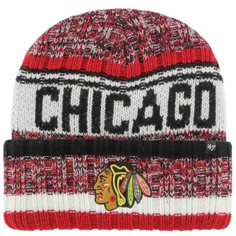 Chicago Black Hawks 47 Quick Toss Cuff Knit Beanie<br>