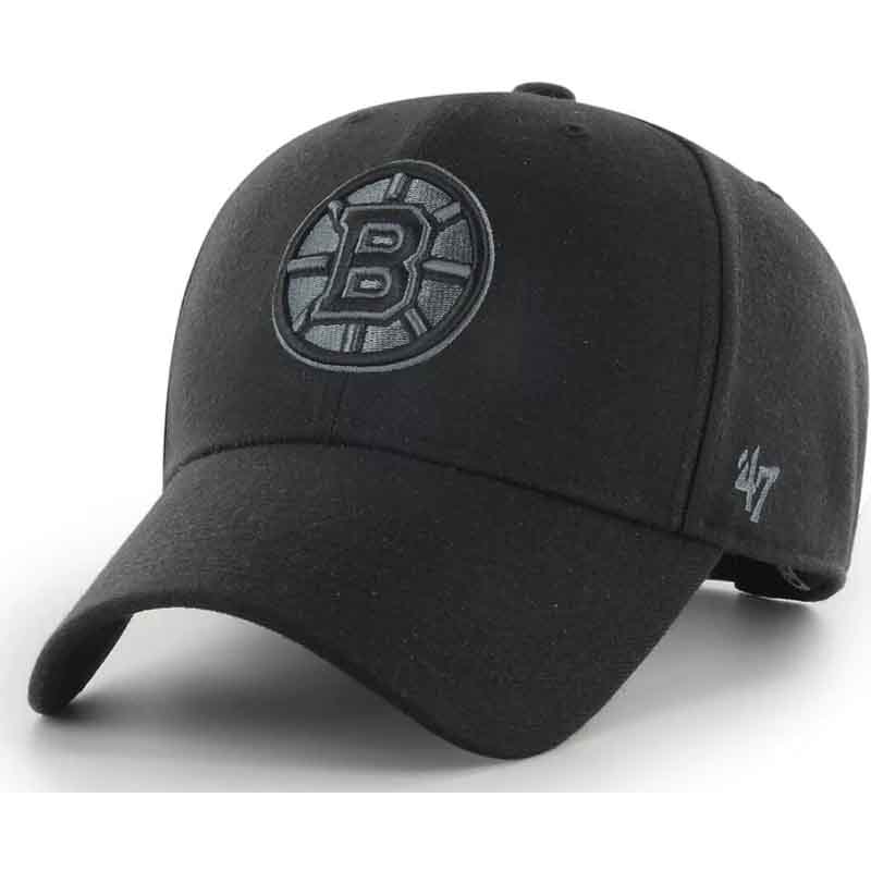 Boston Bruins 47 Dark Grey Logo Snap MVP Cap<br>