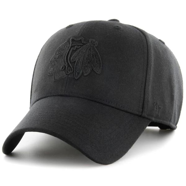 Chicago Blackhawks 47 Black Tonal Snap MVP Cap<br>