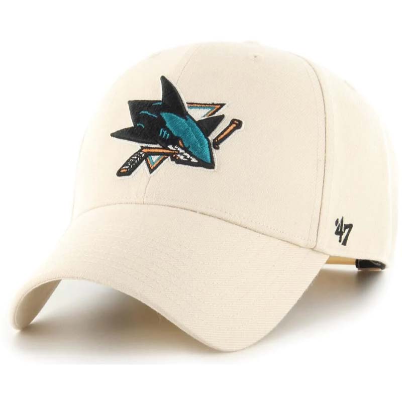 San Jose Sharks 47 Nature Bone MVP Cap<br>