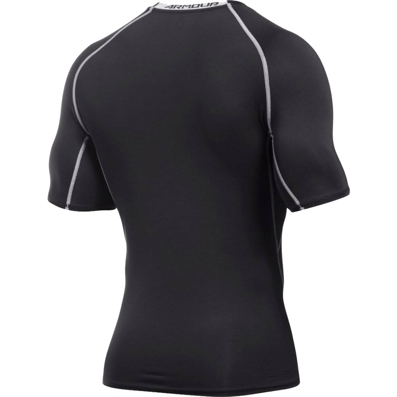 Under Armour Kompressions Shirt, Kurzärmlig, HeatGear, Schwarz<br>