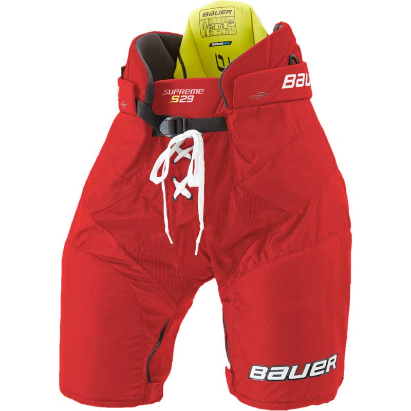 Bauer Supreme S19 S29 Pants JR<br> Farbe/Altersstufe/Grösse: Rot/Junior/Small