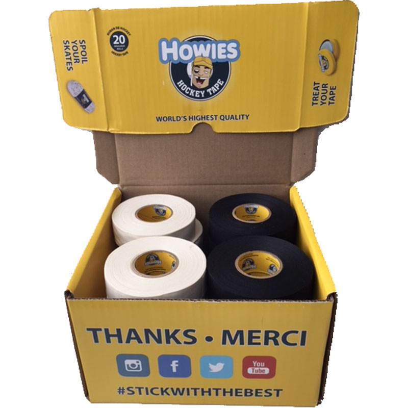 Howies Tape Box - 10 x black cloth tape/ 10 x white tape<br>
