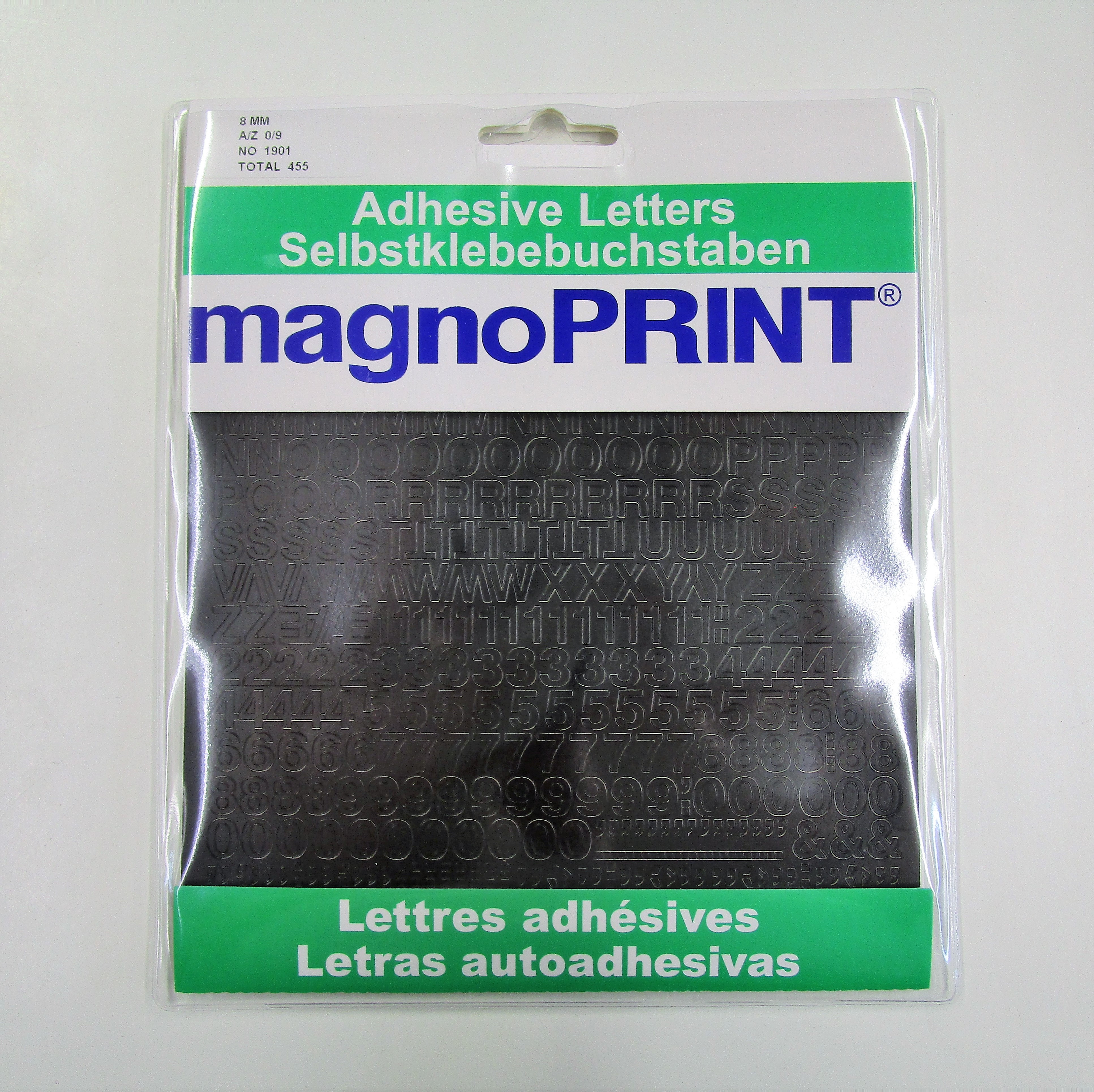 Magno Print 8mm A-Z 0-9 schwarz<br>