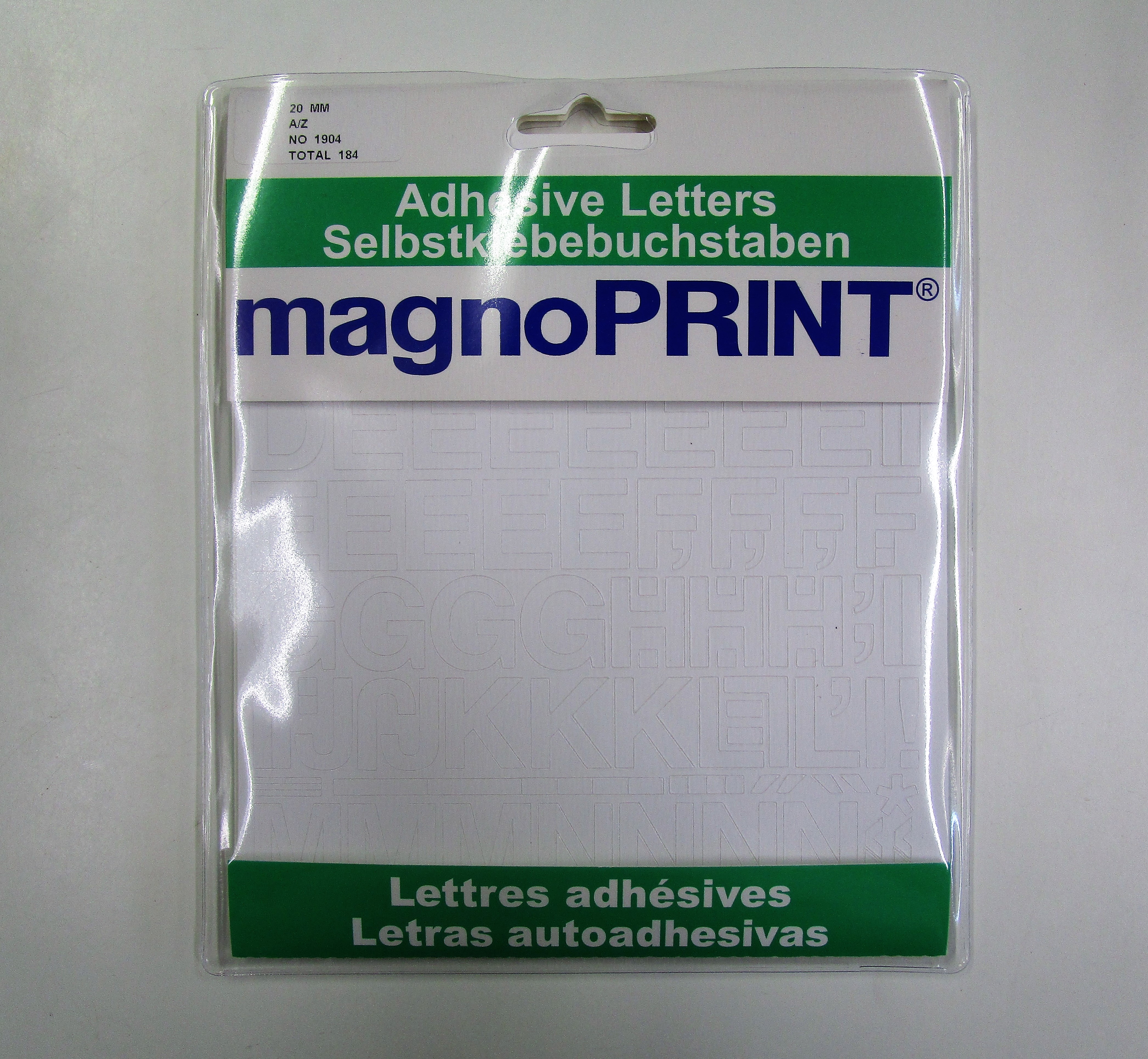 Magno Print 20 mm A-Z weiss<br>