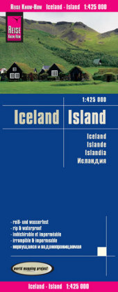 Reise Know-How Landkarte Island, 1 : 425'000<br>