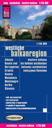  Know-How Landkarte Westliche Balkanregion, 1 : 725'000<br>