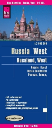 Reise Know-How, Landkarte Russland West, 1 : 2'000'000<br>