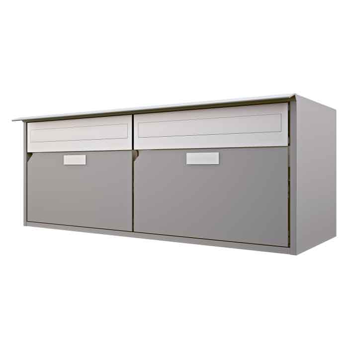 Briefkasten Alu 400 / 2er<br>