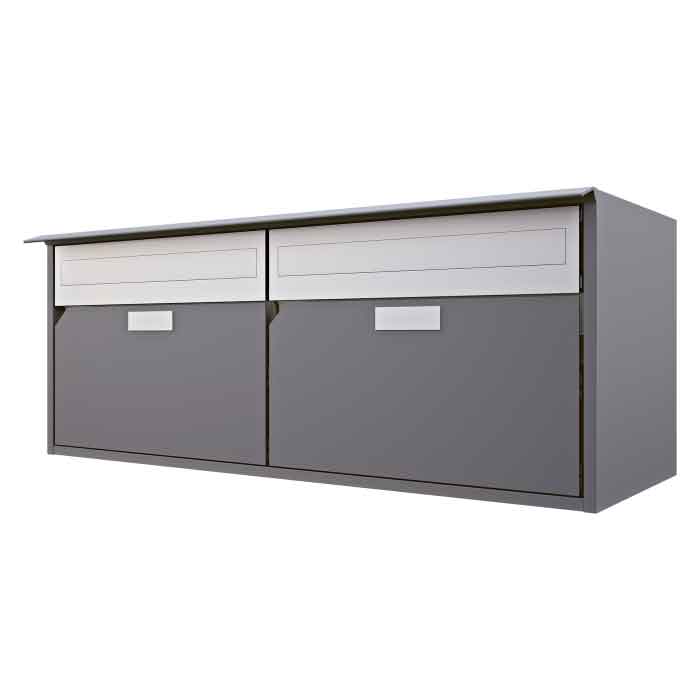 Briefkasten Alu 400 / 2er<br>