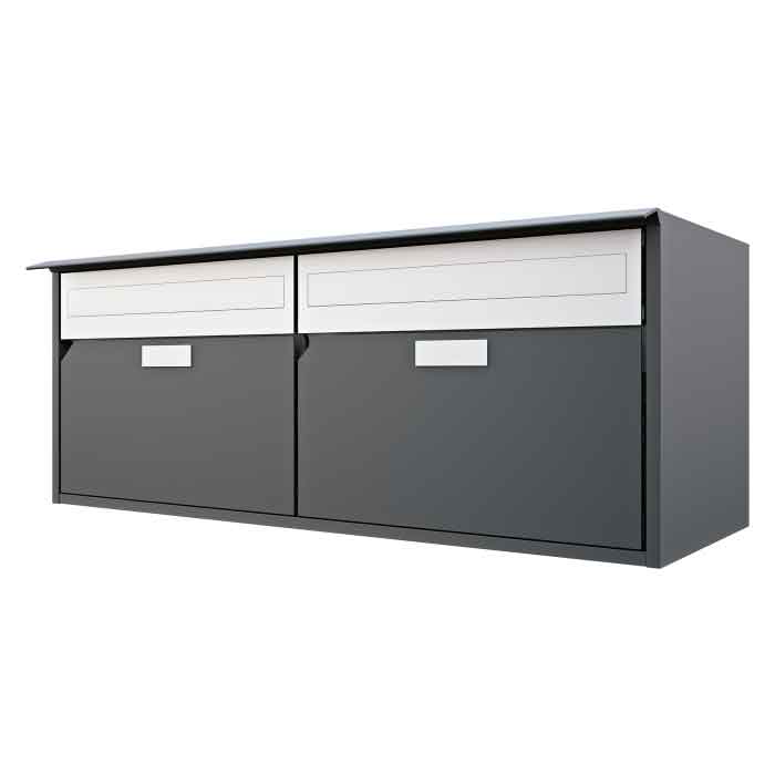 Briefkasten Alu 400 / 2er<br>