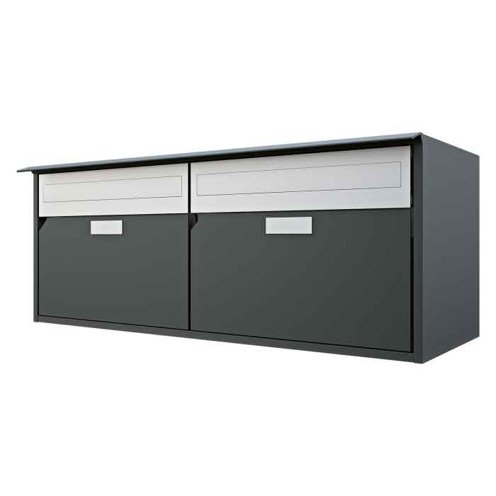 Briefkasten Alu400 / 2er<br>
