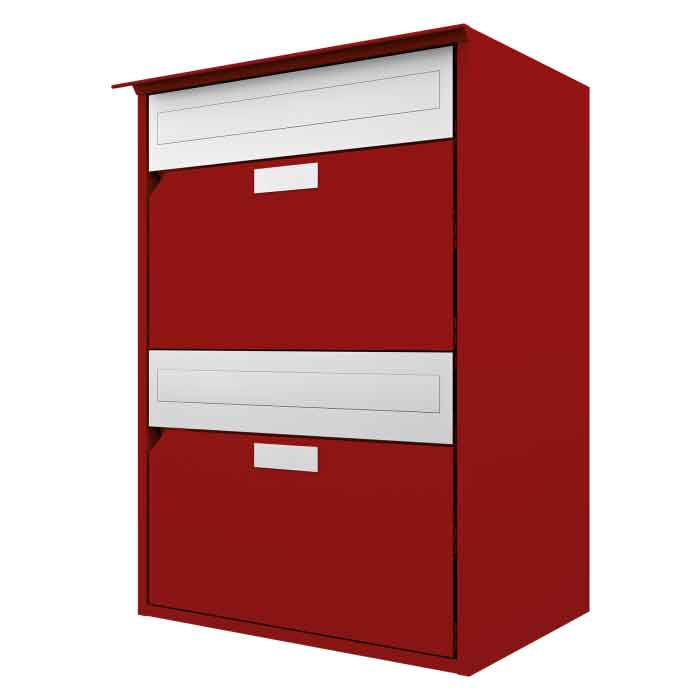 Briefkasten Alu 400 / 2er<br>