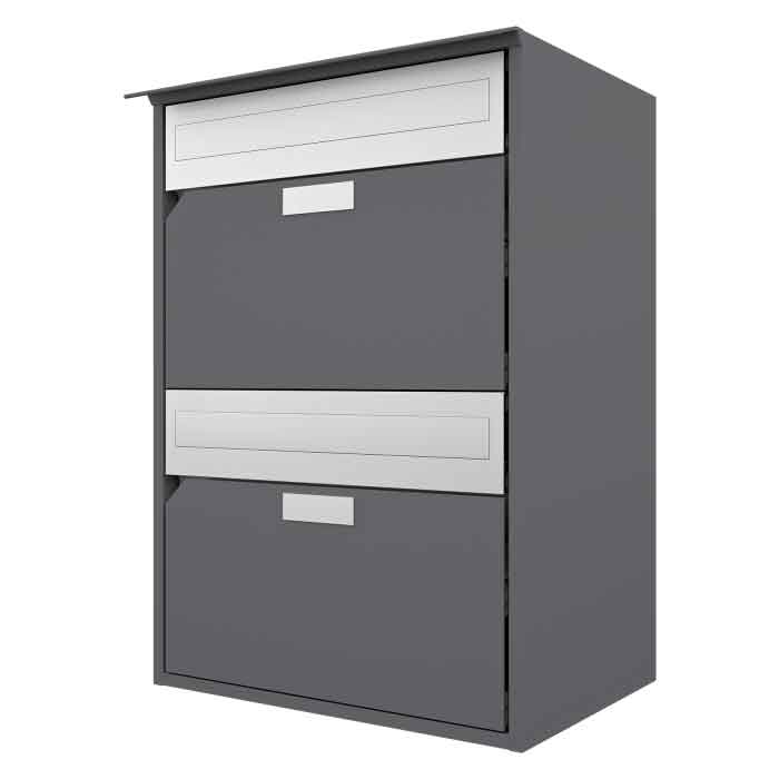 Briefkasten Alu 400 / 2er<br>