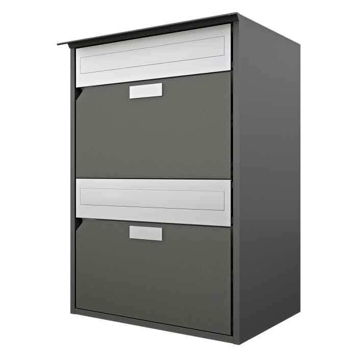 Briefkasten Alu 400 / 2er<br>