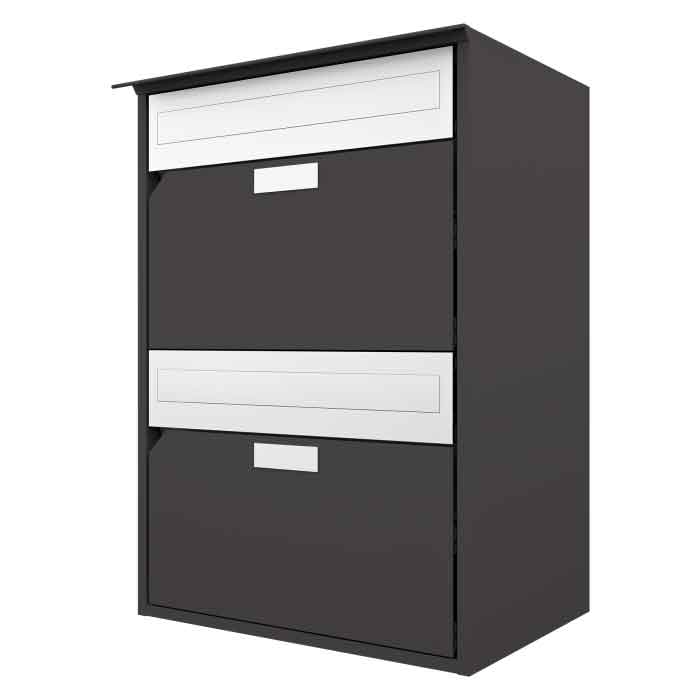 Briefkasten Alu400 / 2er<br>