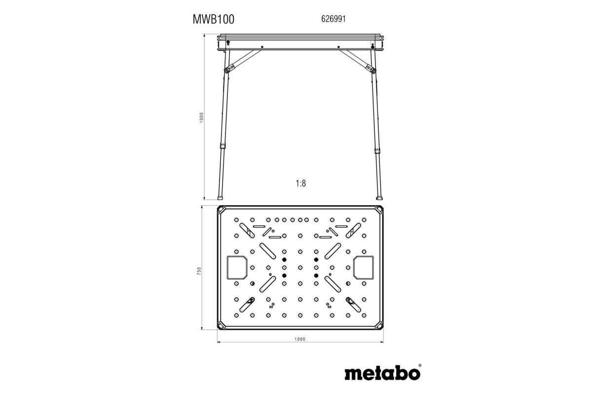 MULTIFUNKTIONSTISCH MWB 100-SET<br>