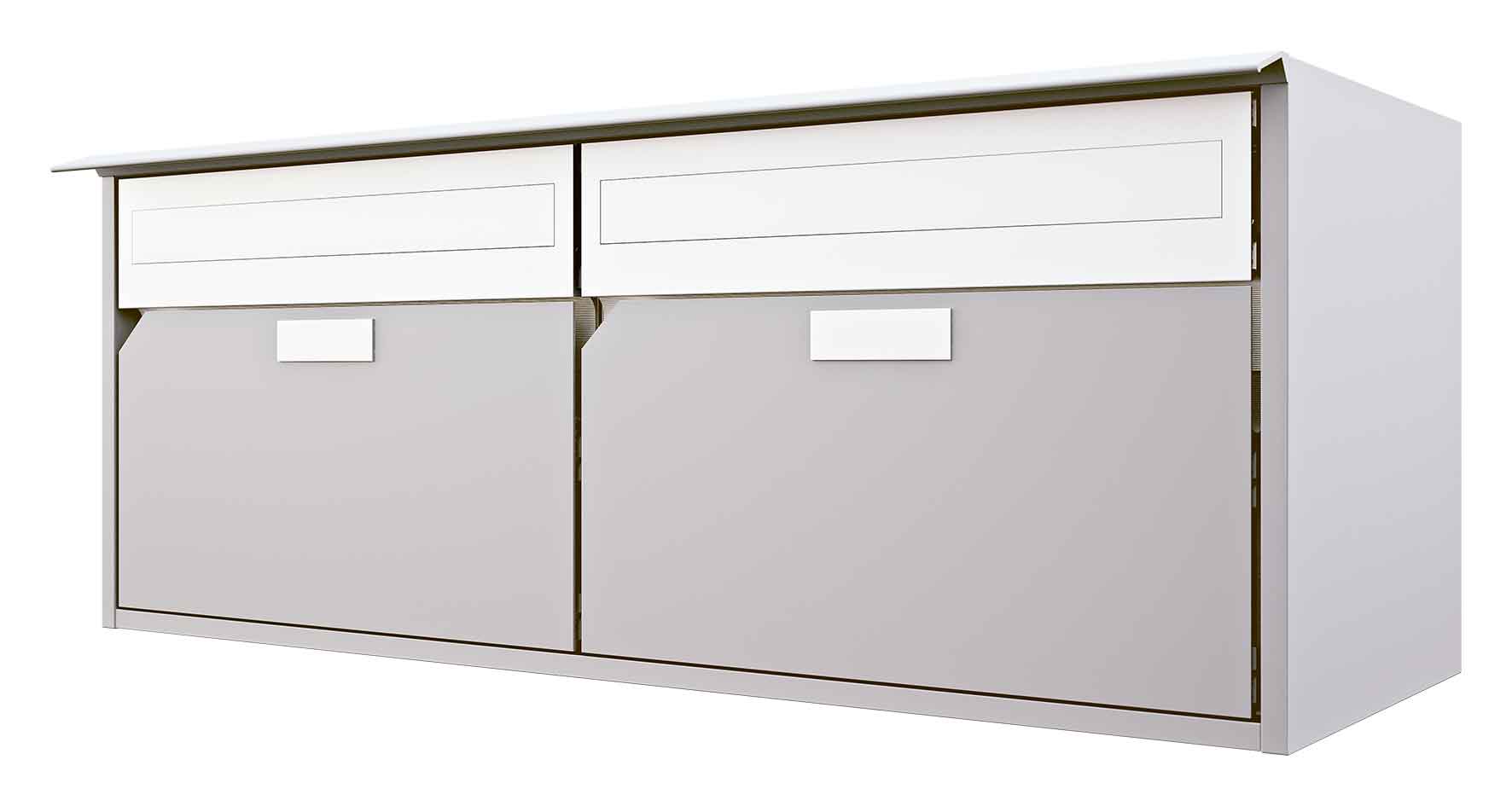 Briefkasten Alu 400 / 2er<br>