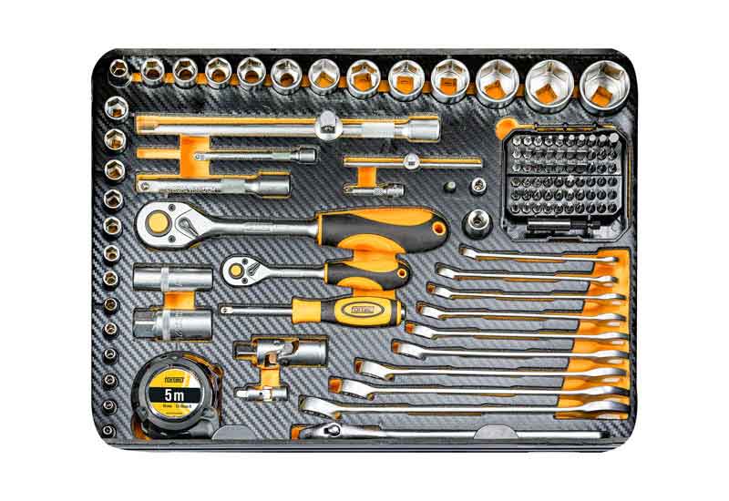 Werkzeugkoffer fortec Basic 218-teilig<br>